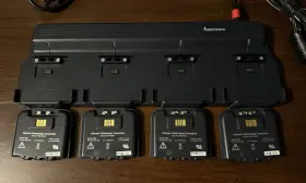 Ac14 Intermec Quad Battery Charger With 4 Batteries #3