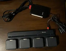 Ac14 Intermec Quad Battery Charger With 4 Batteries