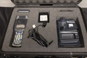 Ck3n1 Intermec With Case Battery Power Supply And Charger - Good Condition