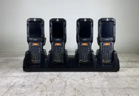 Crd-g4 Janam Lot Of 4 Xg3 Barcode Scanners With Cradle- Untested/parts