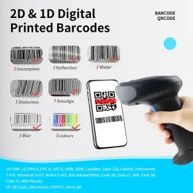 Jian Boland 785039240077 Wireless Barcode Scanner 1d Qr Handheld Bar Code Reader 3- Inch #3