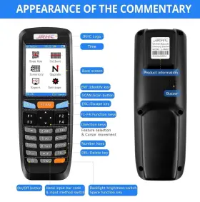 Jrhc 331632015058 1d 2d Portable Inventory Scanner Collector Counter 2.4g Wireless Barcode
