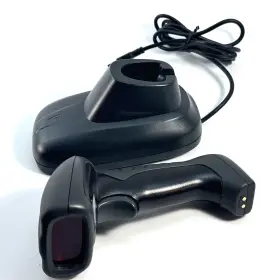 Kr-1278 Kercan Wireless Laser Barcode Scanner With Charging Base Euc Tested #3