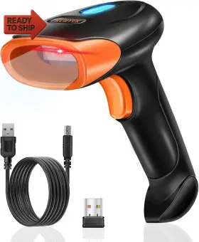 Kuiiyer 711181098884 Bluetooth Barcode Scanner Wireless 2d Qr 1d Bar Code Scanners Handheld