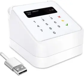 Lyzier 768647371722 Dock For Sumup Plus Cards Reader.white. White