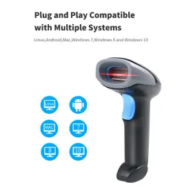 E301-e031 Madhornets Wireless Usb Laser Scan Barcode Scanner 2 In 1 2d 1d Code Reader Gun V1 #2