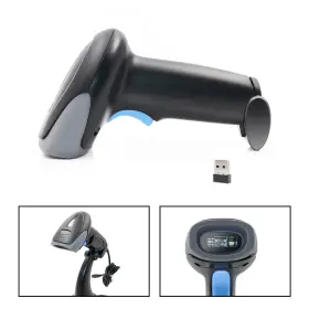 E301-e031 Madhornets Wireless Usb Laser Scan Barcode Scanner 2 In 1 2d 1d Code Reader Gun V1