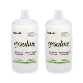 Medique 313098048022 Fendall Eyesaline Eyewash Saline Solution Bottle Refill 32 Oz 2 Pack