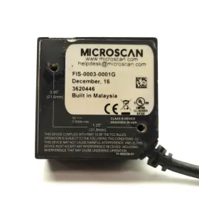 Fis-0003-0001g Microscan Ms-3 Fixed Laser Barcode Scanner 1d 1000scans/sec 5vdc #2