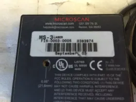 Fis-0003-0005 Microscan Ms-3 Laser Ccd Fixed Barcode Scanner #3