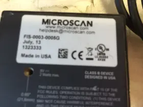 Fis-0003-0005g Microscan Ms-3 Laser Ccd Fixed Barcode Scanner #3