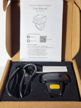 Mj 889251352140 Eyoyo R30 Wearable 1d Wireless Ring Barcode Scanner Mini Finger Bar Code Reader