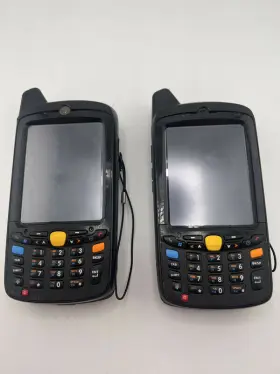 Mc6000-pd0bab00500 Motorola 10040924 Lot Of 2 Handheld Mobile Barcode Scanners