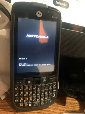 Es400 Motorola 885976286142 Smartphone Win Mobile Barcode Scanner- For Parts Can T Boot