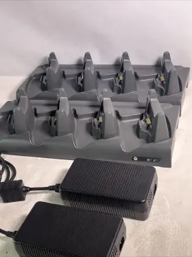 Crd4000-4000er Motorola Lot Of 2x Cradle Ethernet Charger With Power Supply #2