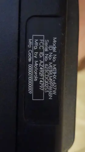 9pw6bn Motorola M01h Model Number X 621 W Id M01 Rlm Serial #3