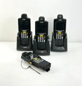 Mc3100-rl4s04e00 Motorola Lot Of 4 Symbol Barcode Scanner With Battery And 3 Cradles No Cables