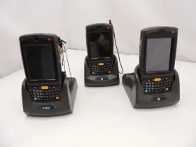 Mc75a Motorola Lot Of 3 Windows 6.5 Pocket Pc / Barcode Scanner With Docks #2
