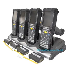 Mc9090-gf0hjgfa6wr Motorola Lot Of Symbol 4x 1d 53-vt Key Wm 5.0 Barcode Scanner Cradle