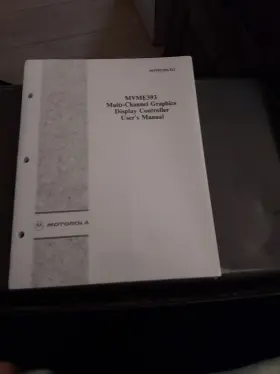 Mvme393 Motorola Mvme393/d2 Multi-channel Graphics Display Controller Users Manual New