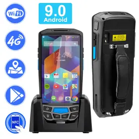 Ipda030b-2dh-us Munbyn Android 9.0 Honeywell 1d/2d Barcode Scanner With Dock Charger 2 Battery