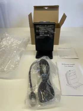 Mu-iobc043-bk Munbyn Desktop Barcode Scanner Omnidirectional 1d 2d Qr