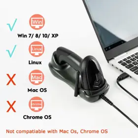 Nadamoo 757290702588 Wireless Barcode Scanner With Usb Cradle Charging Base 328ft Long Transmissio #2