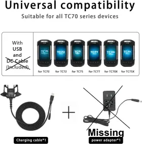 Tc75x Nagris Tc70x Usb Charger Cable For Zebra Symbol Tc70 Tc72 Tc75 Tc77
