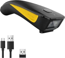 2d-c750 Netum Mini Bluetooth Qr Code Scanner 2.4g Wireless Image Reader Yellow