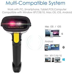 Netum 608065734306 2d Barcode Scanner Compatible With 2.4g Wireless And Bluetooth Usb Wired Con #2