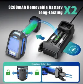 Gy-80u Netum Ultra-rugged Industrial Barcode Scanner Wireless Dpm