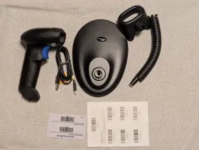Nsl8s-vine Netum Netumscan Bluetooth Barcode Scanner Nsl8s Open Box Item With Stand