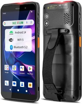 Q900 Netum Android 14 Handheld Barcode Scanner Mobile Computer With Honeywell