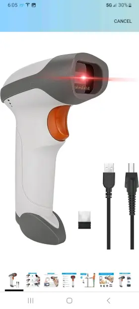 Netumscan 760354551022 Bluetooth 2d Barcode Scanner Automatic Wireless Qrcode Reader Usb