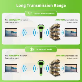 Nsl8bl-g Netumscan Wireless Qr Barcode Scanner 3 In 1 Automatic Bluetooth 1d 2d #3