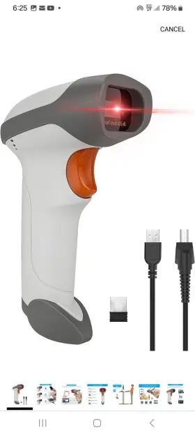 Nsl8bl-w Netumscan Bluetooth 2d Barcode Scanner 3 In 1 Automatic Wireless/white