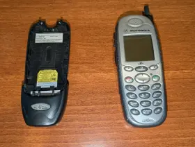 I85s Nextel Cell Phone With Airclic Barcode Scanner By Symbol Technologies As-is