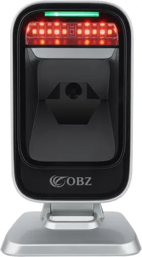 Obz 705353736698 1d 2d Qr Hands-free Barcode Scanner Omnidirectional Wired Usb Desktop Re