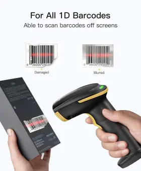 Bs01002 Officelab Barcode Scanner 1d Wireless Screen Scanning With Smart Base #2