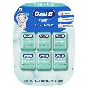 Db0301 Oral B Oral-b Glide All-in-one Mint Flavor Dental Floss 44 M 6 Pk