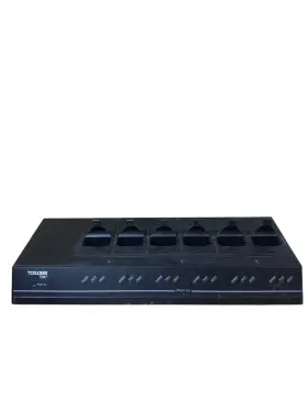 7035 Psion Teklogix 7967 Six 6 Bay Slot Battery Charger With 5 Batteries #2
