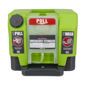15-minute Radians Rew01112 12 Gallon Emergency Eye Wash Station With Flow Green
