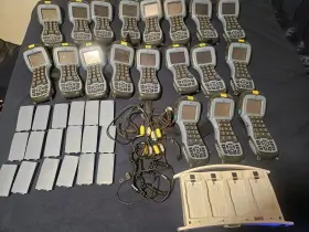 610-190040 Rgis Rm-1 Handheld Barcode Scanner Lot Of 19 Battery And Ring