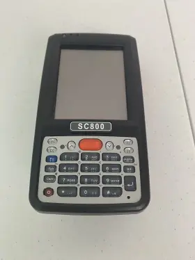 Tq2-sc800pdt-bwg Shin Chuan Wireless Barcode Scanner Portable Data Terminal Inventory Device - Untested