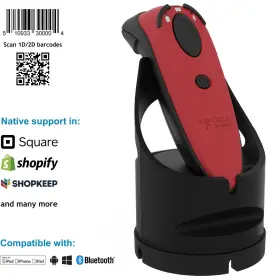 Cx3781-2541 Socket Mobile Durascan D740 Universal Barcode Scanner Red And Charging Dock #2