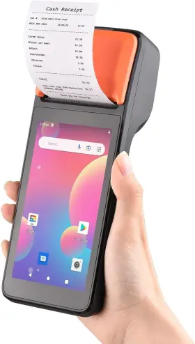 Yrichos6375-1bxus Sunydog Handheld 3g Pos Receipt Printer Android 8.1 1d/2d Barcode Scanner Pda Termina