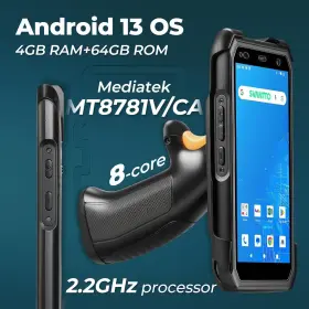 Ipda063p Svantto Android 13 Barcode Scanner With Pistol Grip 1d/2d/qr Bar Code