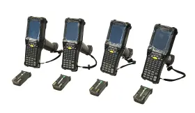 Mc9090-gf0hjefa6wr Symbol 610683593531 Lot Of 4 Barcode Scanner And Warranty 1d Laser Window