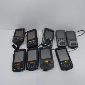 78525 Symbol Mixed Lot Of 9 Computer Barcode Scanners Janam