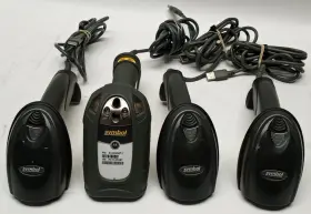 Cb311 Symbol Mixed Lot Of 4 Ds Models Handheld Barcode Scanners With Usb Cables